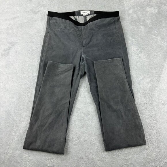 Helmut Lang Light Grey Lambskin Leather Pants Women’s Size 8 US - Picture 9 of 11